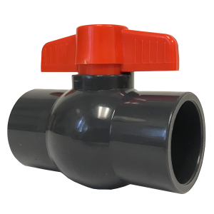 PVC ball valves.