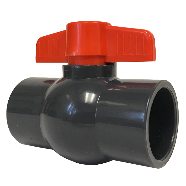 PVC ball valves.